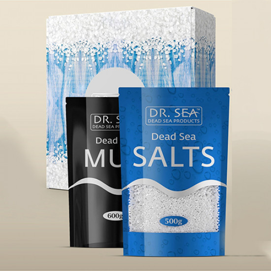 Подарочный набор «Живительные дары Мертвого моря» Dr.Sea Healing gifts from the Dead Sea Kit 500мл+600мл