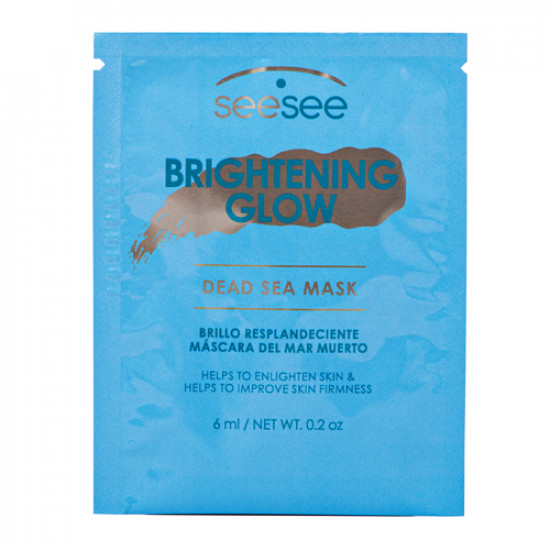 Маска для сияния кожи с грязью мертвого моря для лица 6мл SeeSee Brightening glow dead sea mask mud