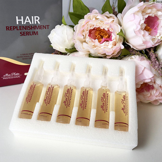 Ампула для укрепления ослабленных корней волос 10мл Mon Platin Professional Professional Hair Replenishment Serum