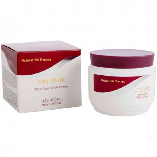 Маска для волос с протеинами икры и шёлка 250мл Mon Platin Professional Natural Silk Therapy Hair Mask