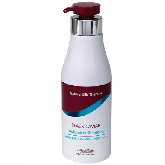 Шампунь для объема тонких и ломких волос с экстрактом черной икры 500мл Mon Platin Professional Black Caviar Volumizer Shampoo for Fine, Thin and Fragile Hair