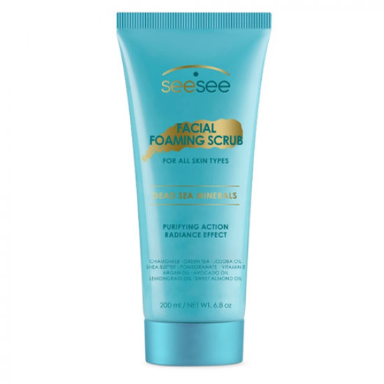 Скраб пенящийся для лица. 200мл  SeeSee Facial Foaming Scrub