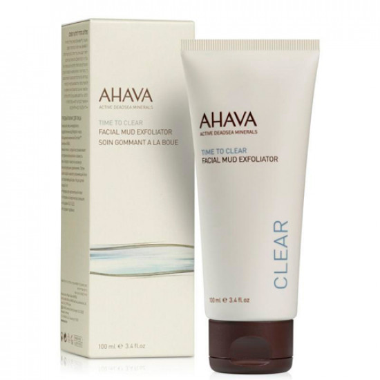 Грязевой пилинг для лица. Ahava Time to Clear Facial Mud Exfoliator 100мл