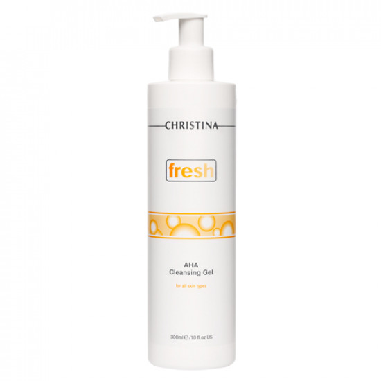 Очищающий гель с фруктовыми кислотами для всех типов кожи 300мл Christina Fresh AHA Cleansing Gel for all